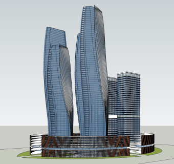 现代高层办公楼